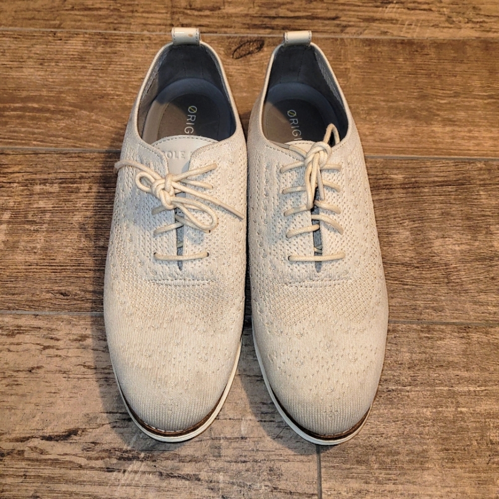 Cole Haan Womens Original Grand Knit Stitchlite Wingtip Oxford Shoes US 10.5